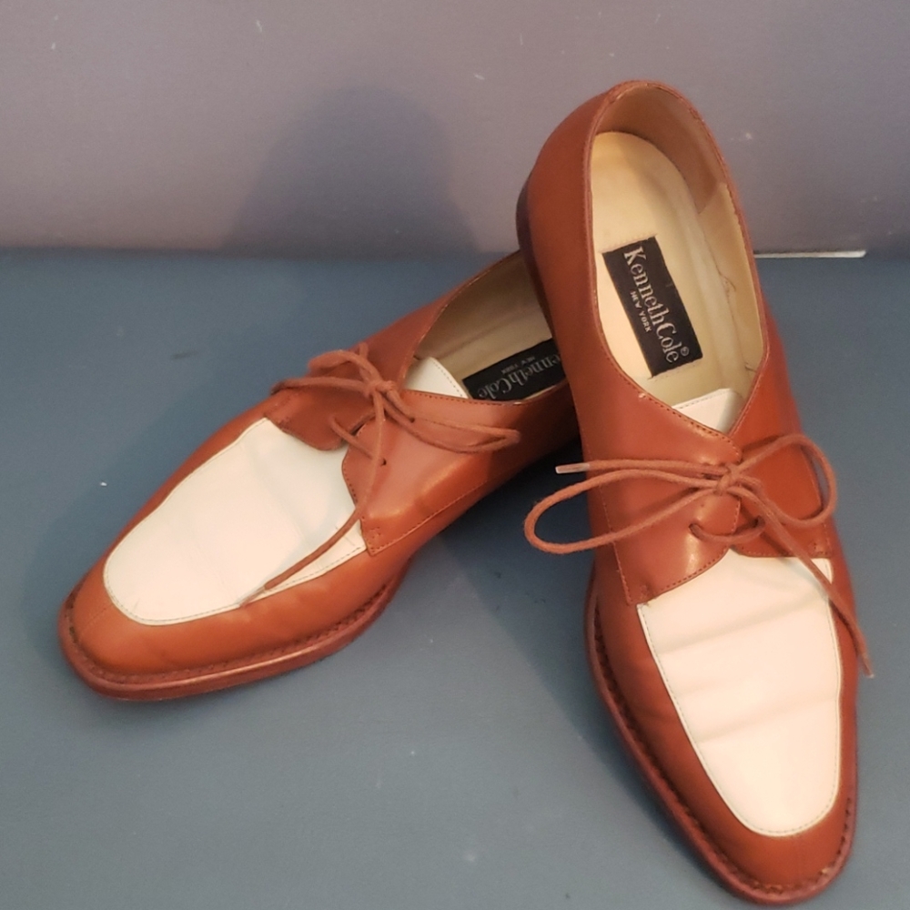 Kenneth Cole New York two tone leather Oxford 10m